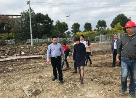 廖雪梅一行到公司安州新区调研